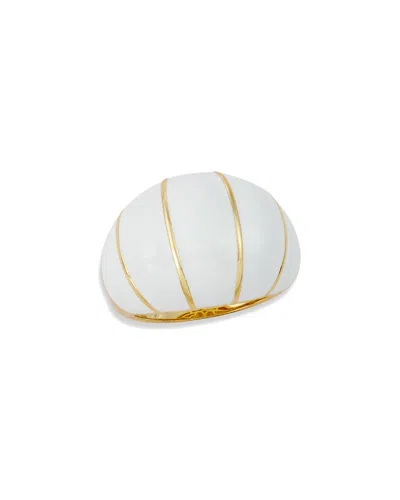 Savvy Cie 18k Plated Bombay Ring In White