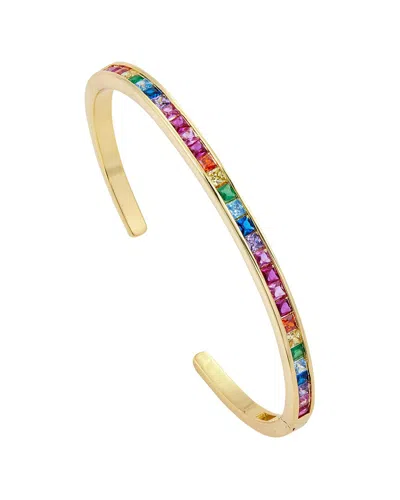 Savvy Cie 18k Plated Necklace In Multi