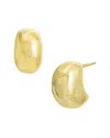 Savvy Cie 18k Plated Button Studs
