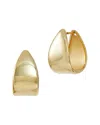 Savvy Cie 18k Plated Chunky Hoops