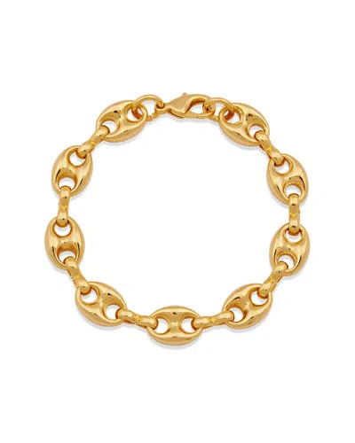 Savvy Cie 18k Plated Cowrie Shell Bracelet In Gold