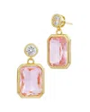 Savvy Cie 18k Plated Cz Bold Earrings