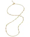 Savvy Cie 18k Plated Cz Double Toe Anklet