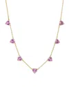 Savvy Cie 18k Plated Cz Heart Necklace