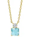 Savvy Cie 18k Plated Cz Necklace