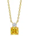 Savvy Cie 18k Plated Cz Necklace
