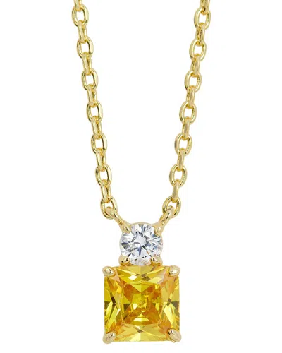 SAVVY CIE SAVVY CIE 18K PLATED CZ NECKLACE