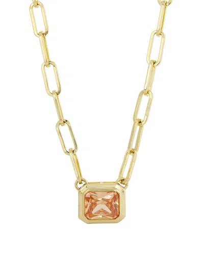 Savvy Cie 18k-plated  Cz Statement Necklace