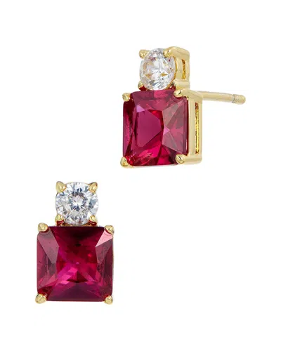 SAVVY CIE SAVVY CIE 18K PLATED CZ STUDS