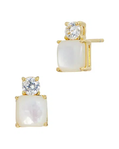SAVVY CIE SAVVY CIE 18K PLATED CZ STUDS