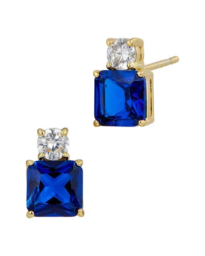 SAVVY CIE SAVVY CIE 18K PLATED CZ STUDS