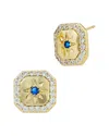 Savvy Cie 18k Plated Cz Studs