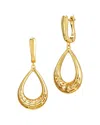 Savvy Cie 18k Plated Drop Earrings In Gold