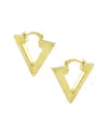 Savvy Cie 18k Plated Drop Earrings In Yellow