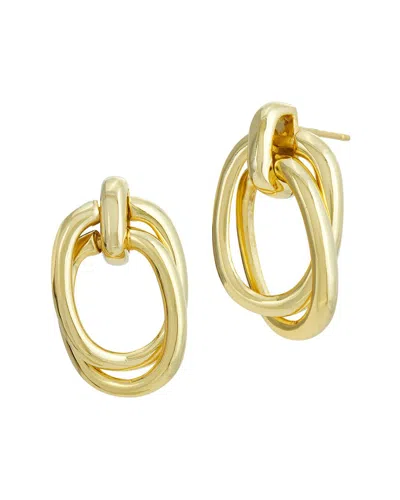 Savvy Cie 18k Plated Drop Earrings In Gold