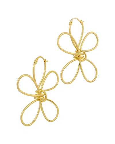 Savvy Cie 18k Plated Drop Earrings In Gold