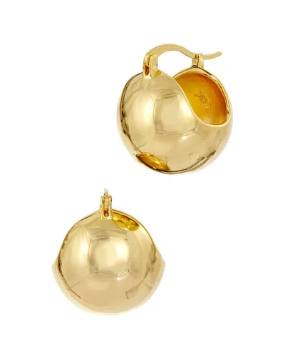 Savvy Cie 18k Plated Hoops In Gold