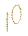 Savvy Cie 18k Plated Hoops