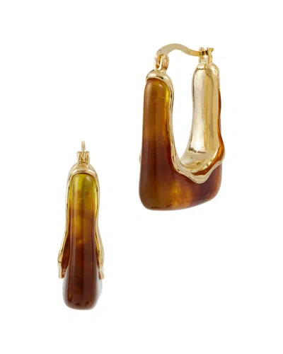 Savvy Cie 18k Plated Hoops
