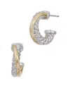 Savvy Cie 18k Plated Hoops
