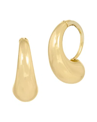 Savvy Cie 18k Plated Hoops In Gold