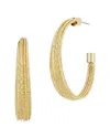 SAVVY CIE SAVVY CIE 18K PLATED HOOPS