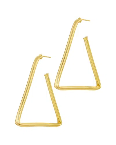 Savvy Cie 18k Plated Post Earrings In Gold