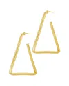 Savvy Cie 18k Plated Post Earrings In Gold