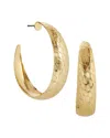 Savvy Cie 18k Plated Snake Print Hoops