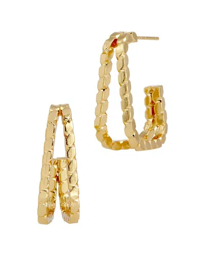 Savvy Cie 18k Plated Studs In Gold