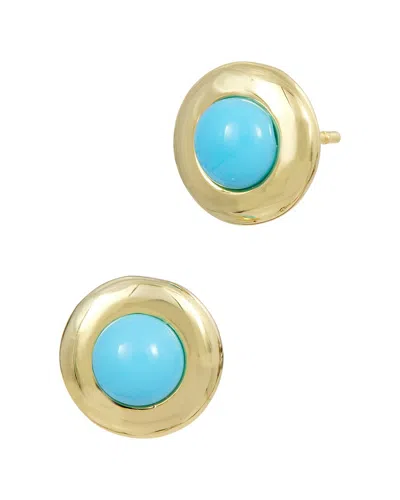 Savvy Cie 18k Plated Studs In Gold