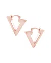 Savvy Cie 18k Rose Gold Plated Drop Earrings