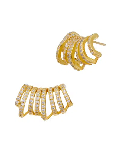 Savvy Cie 18k Vermeil Huggie Earrings In Gold