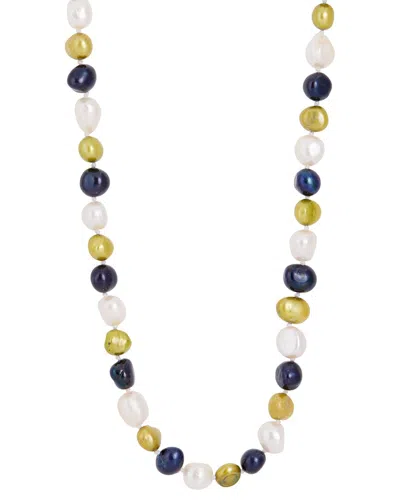 Savvy Cie 5-9mmmm Pearl Endless Necklace In Multi