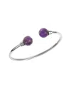 Savvy Cie Amethyst Cuff Bracelet