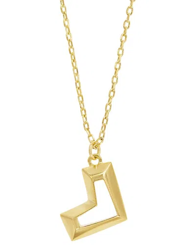 Savvy Cie Gold Plated Bronze Bow With Fringe Stud