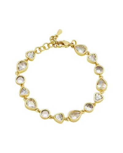 Savvy Cie Gold Plated Cz Tennis Bracelet