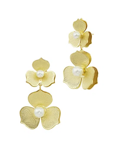 Savvy Cie Gold Plated Drop Earrings