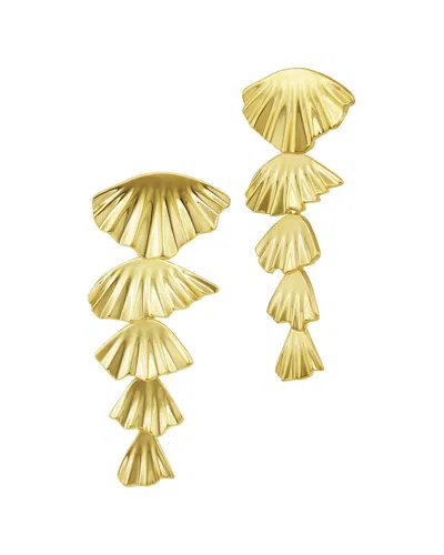 Savvy Cie Gold Plated Drop Earrings