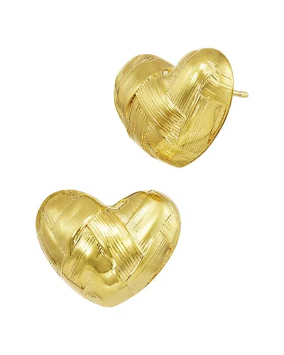 Savvy Cie Gold Plated Stud Earrings