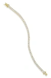 Savvy Cie Jewels 14k Gold Plated Cubic Zirconia Tennis Bracelet