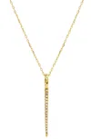 Savvy Cie Jewels 14kt Gold 0.03tcw Diamond Spike Necklace In Gold