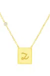 Savvy Cie Jewels 18k Gold Plated Over Sterling Silver Necklace With Cz In Multi