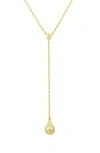 Savvy Cie Jewels 18k Gold Plated Teardrop Y-necklace