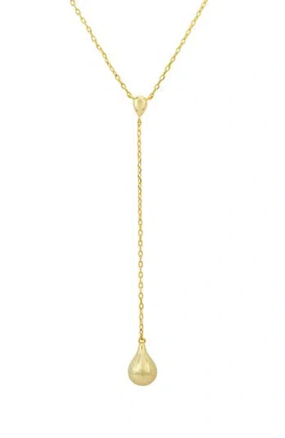 Savvy Cie Jewels 18k Gold Plated Teardrop Y-necklace