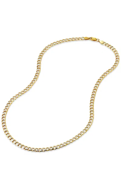 Savvy Cie Jewels 18k Gold Vermeil Diamond Cut Necklace