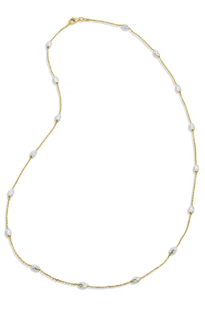 Savvy Cie Jewels 18k Gold Vermeil Two-tone 24" In Multi