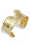 Savvy Cie Jewels 18k Yellow Gold Plated Bangle Bracelet In Gold