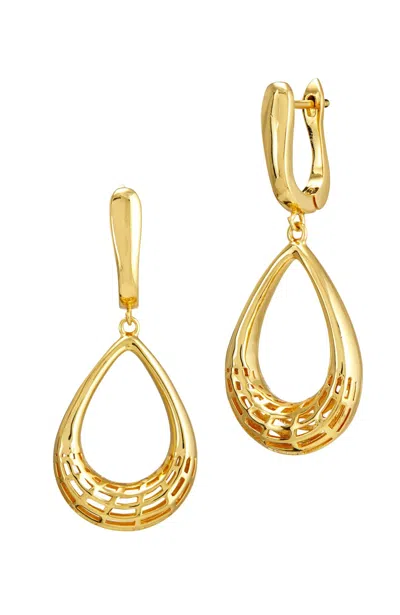 Savvy Cie Jewels 18k Yellow Gold Plated Drop Earrings