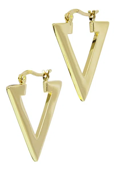 Savvy Cie Jewels 18k Yellow Gold Plated Linear Earrings